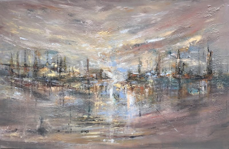 Story about ancient ships-3, Painting Djordjevic Snezana