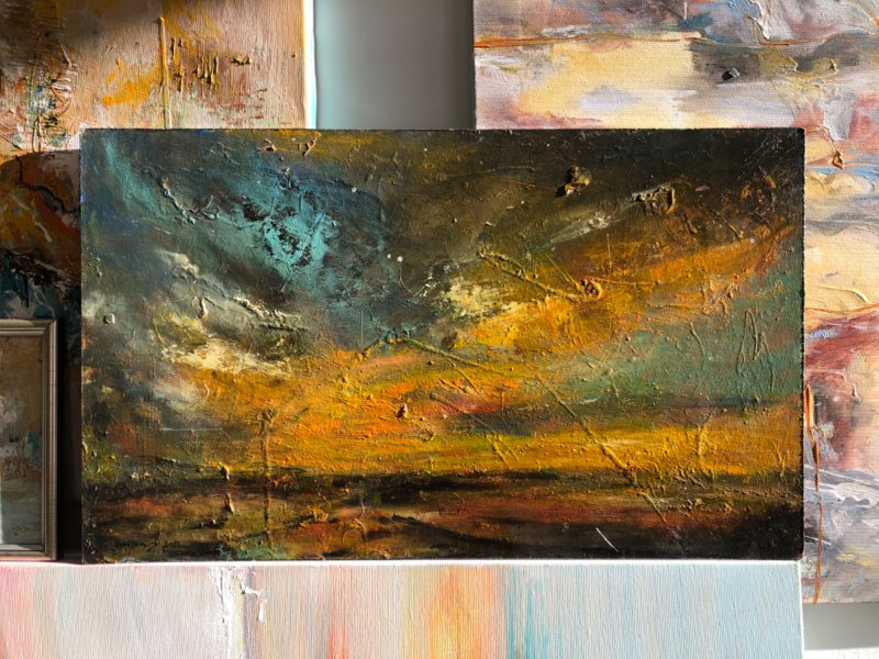 I keep you in the Evening‘s colors, Painting Djordjevic Snezana