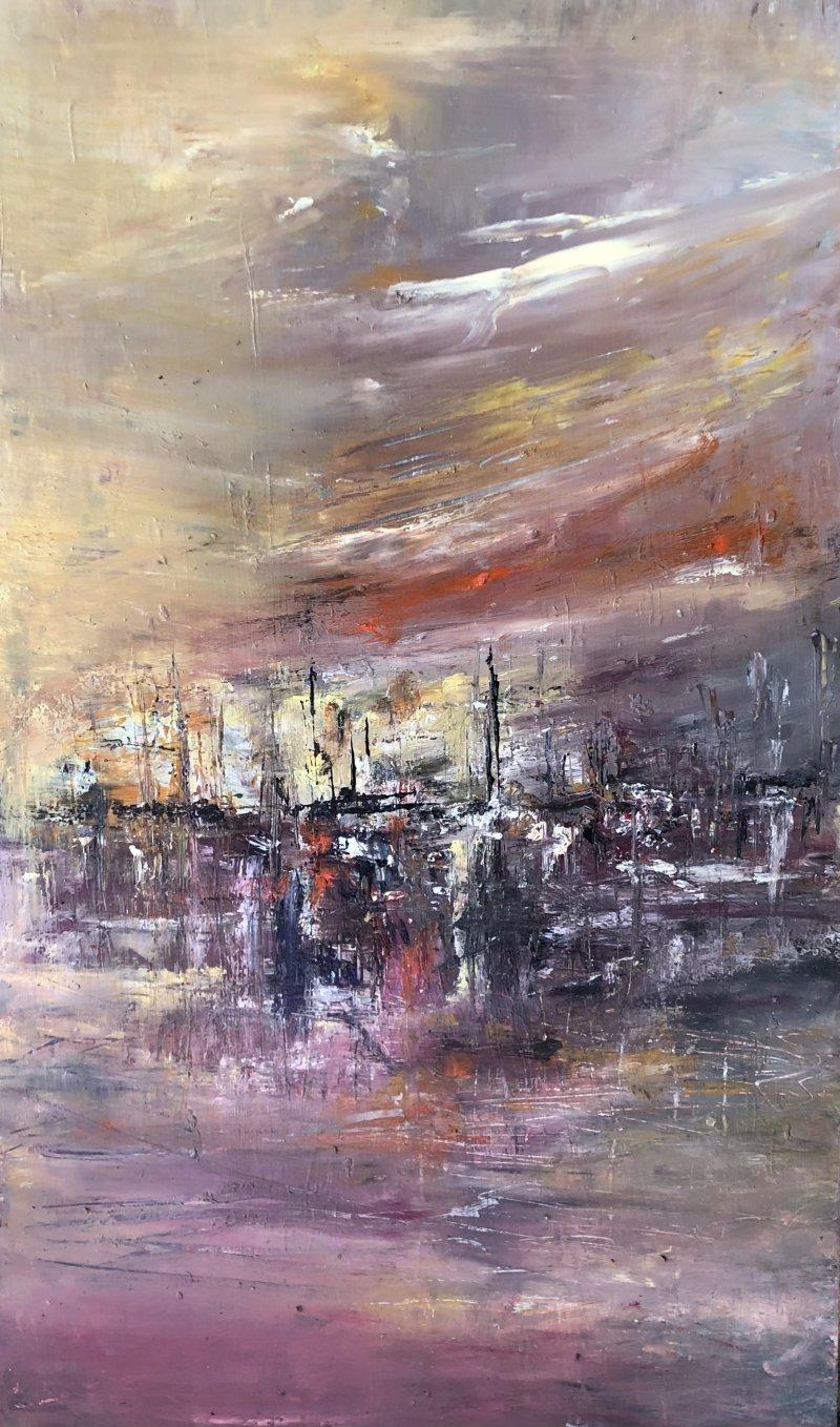 Harbour of love -13, Painting Djordjevic Snezana