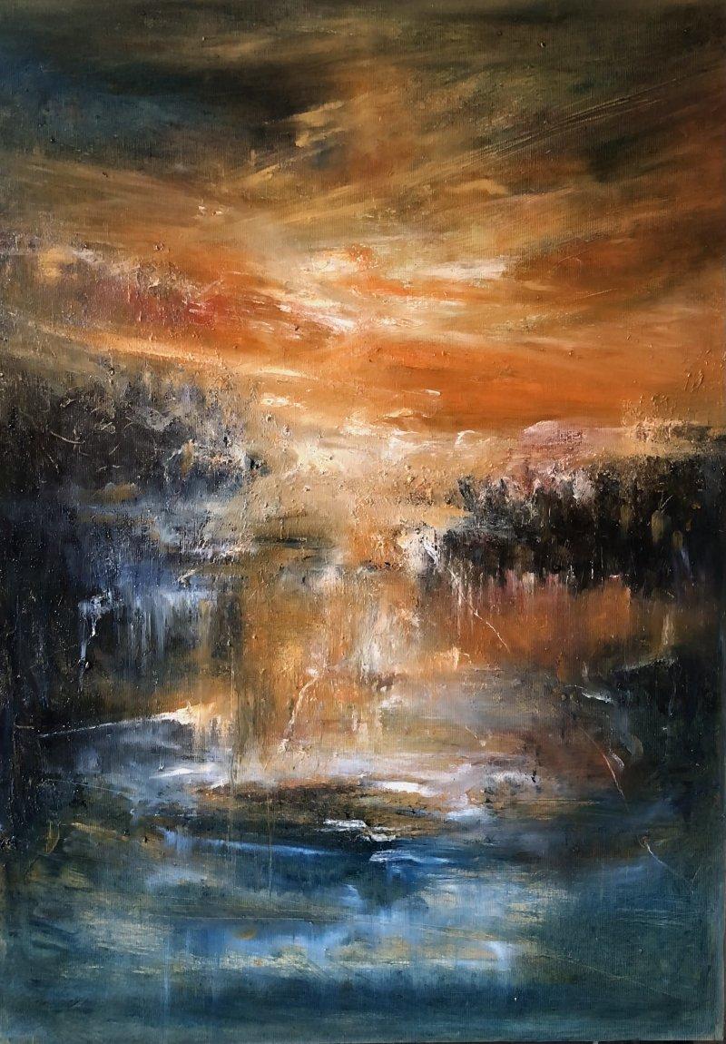 Shadows in the night, Painting Djordjevic Snezana