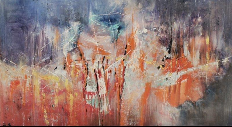 An Artist under the starry sky, Slika Djordjevic Snezana