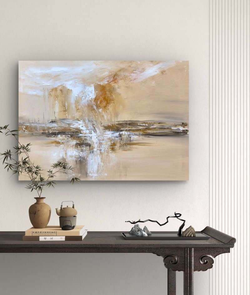 Harbour after Rain, Painting Djordjevic Snezana
