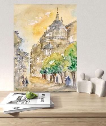 Through the streets of childhood, Painting Djordjevic Snezana