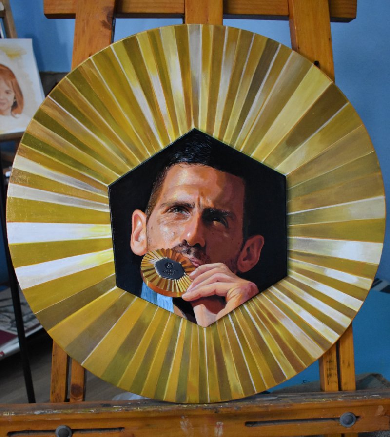 Novak Djokovic, Slika Petković Uroš