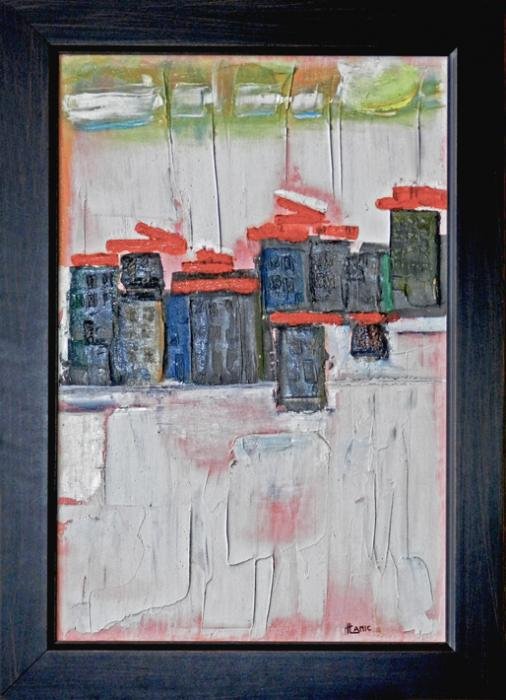 Red Roofs, Painting Thomas Lamic