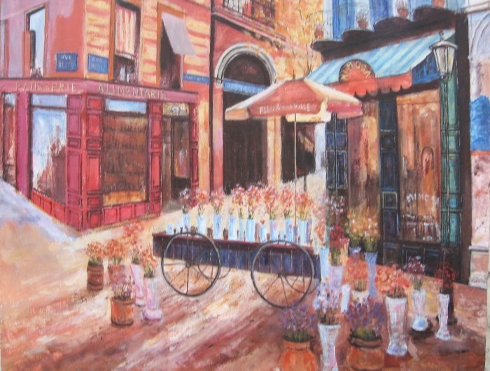 Caffe` Mimoza`, Paris, Slika Paunović Slobodan