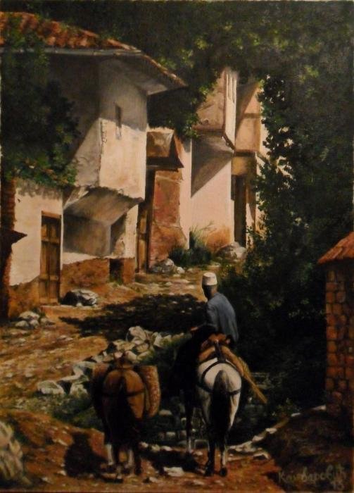Man from Restelica II, Painting Kamberović Udait