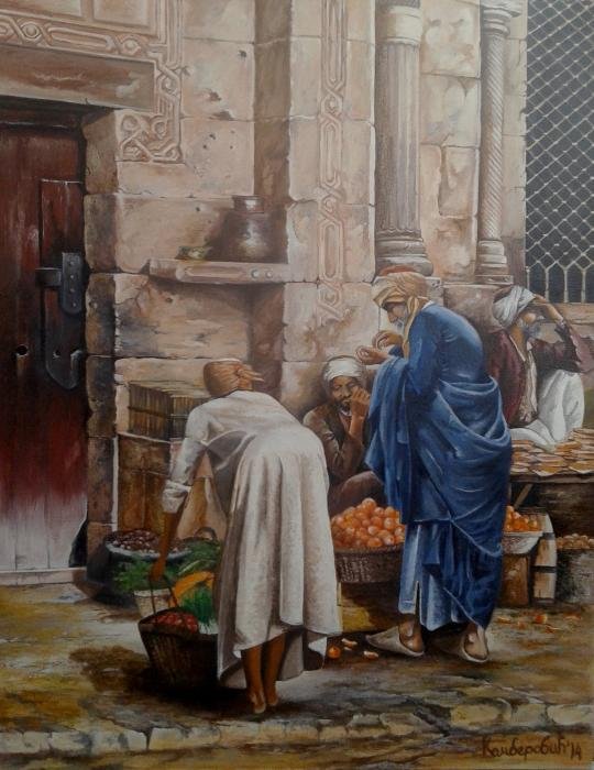 Marrakech Market, Painting Kamberović Udait