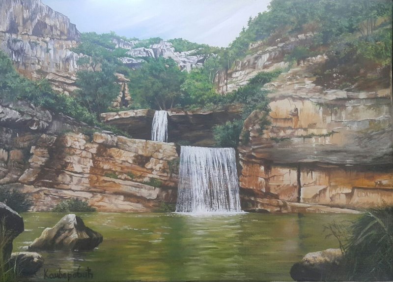 Waterfall V, Painting Kamberović Udait