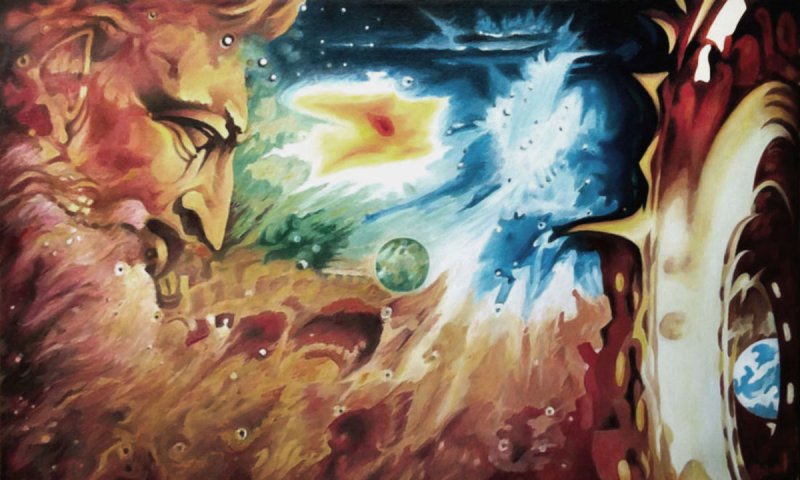 Omaggio a Michellangelo - Stvaranje Planete, Slika Vucekovic Predrag