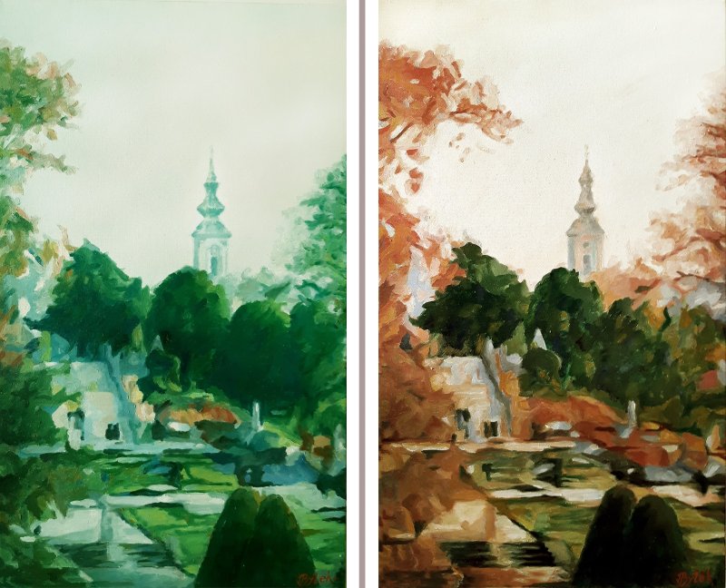 Kalemegdan, maj - septembar, Painting Vucekovic Predrag