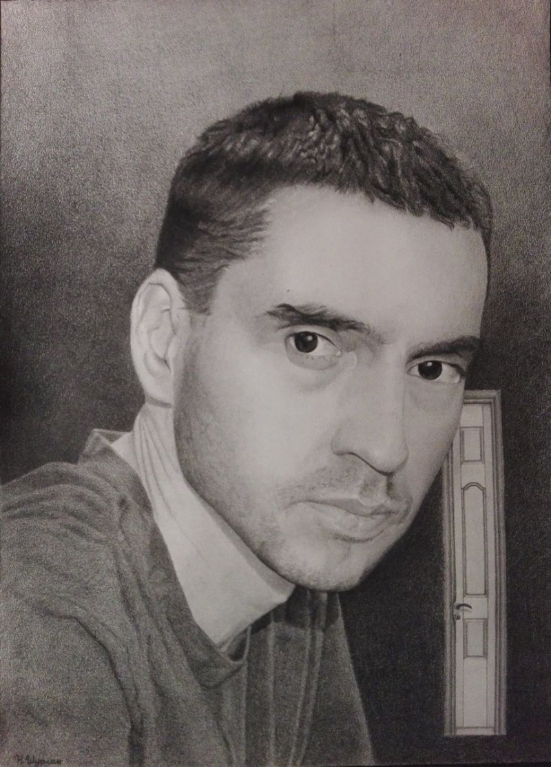 Self-portrait 2017, Drawing Šurlan Nebojša