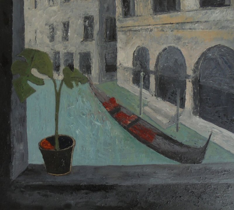 Room with the view in Venice, 2018, Painting Pajkovic Sloba