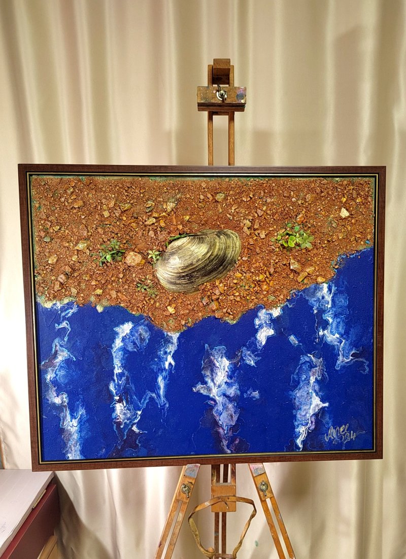 Premium Seashell Paintings - Art Inspired by Nature, Painting Anee_artist