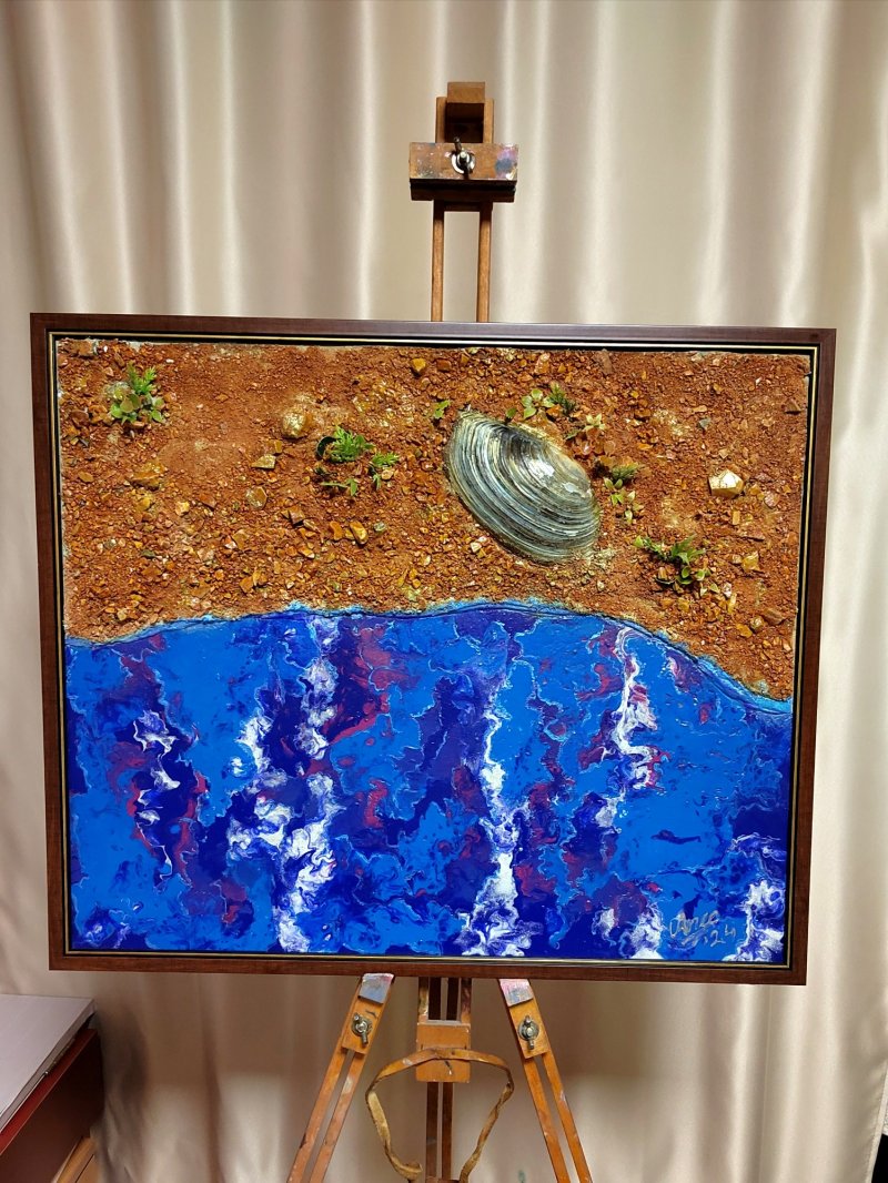 Premium Seashell Paintings - Art Inspired by Nature, Painting Anee_artist