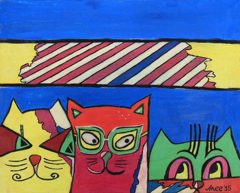 Where is the mouse, Painting Anee_artist