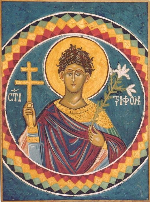 Monastery Resava, The St.Tryphon, medallion, copy of the fresco, Painting Jovanovic B. Zoran