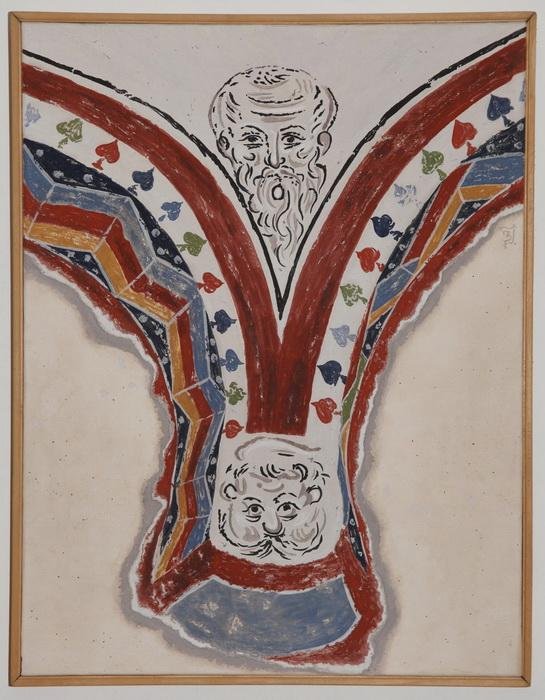 Ljubostinja, Fresco dekoracija arkade, kopija freske