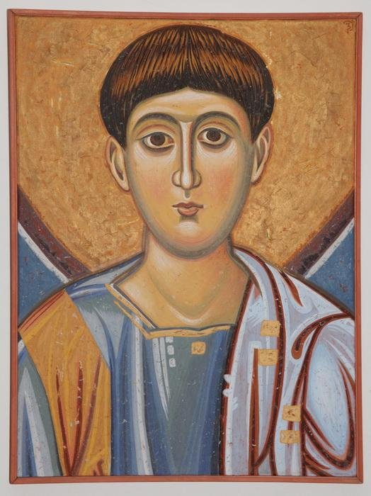 Serbia, Studenica, St.Stephen the First Martyr, detail, copy of fresco