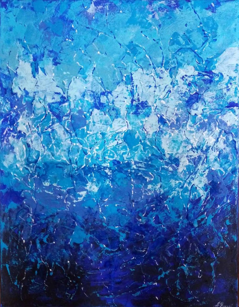 Bluish, Painting Ana Barać