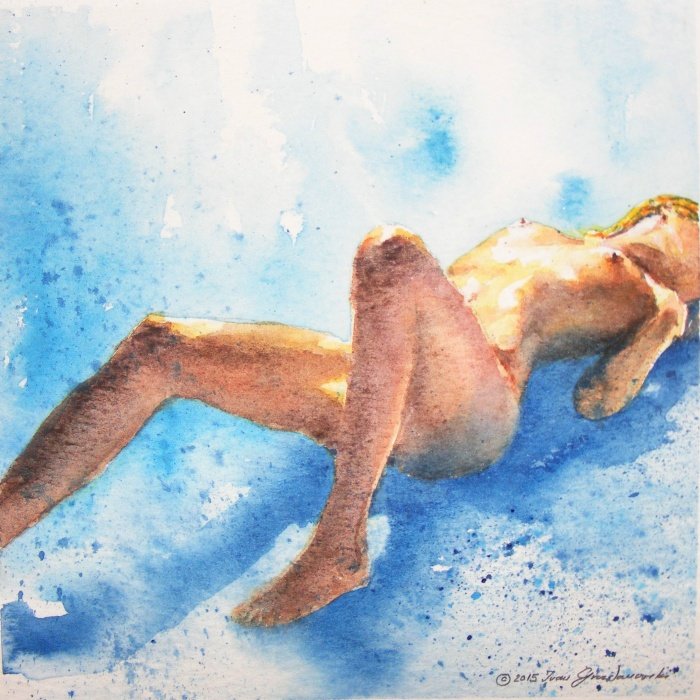 "Blue flame", Painting Grozdanovski Ivan