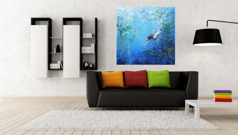 `Fragments of blue Freedom`, Slika Grozdanovski Ivan
