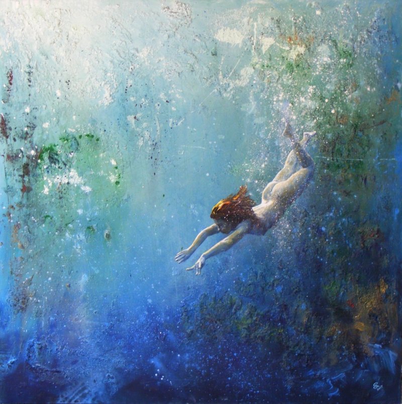 `Fragments of blue Freedom`, Slika Grozdanovski Ivan