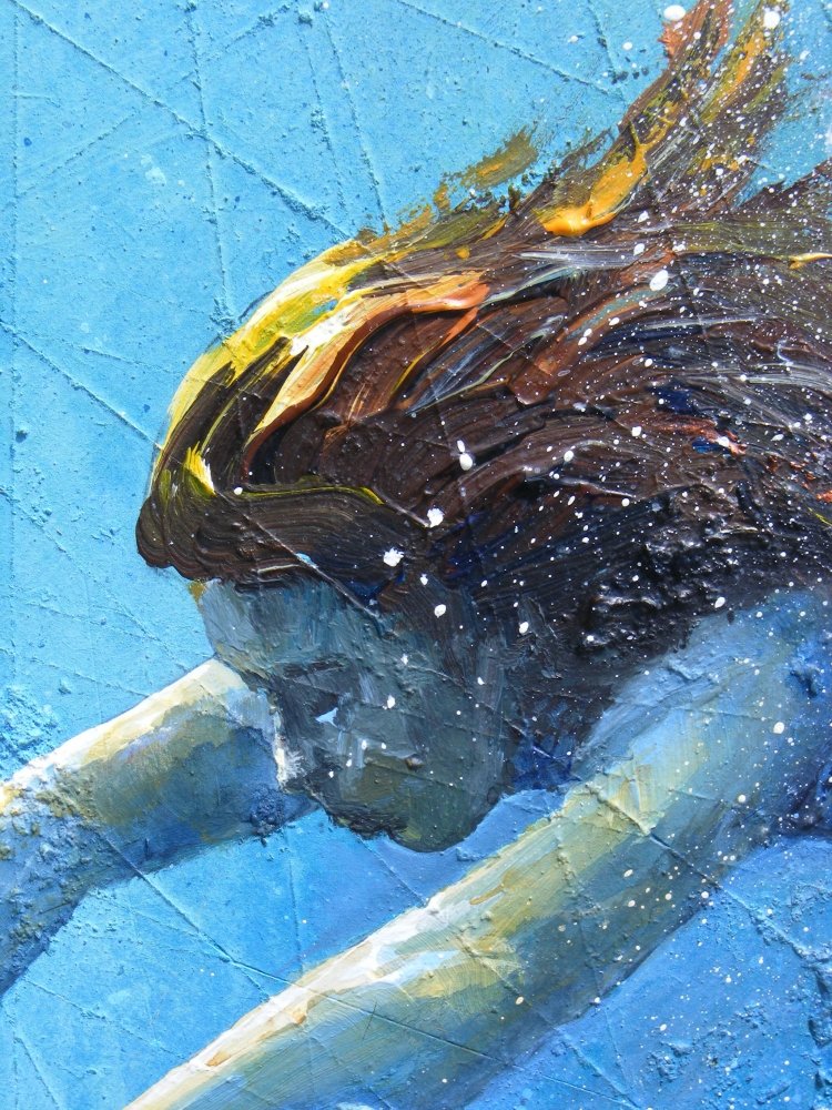 `Fragments of blue Freedom`, Slika Grozdanovski Ivan