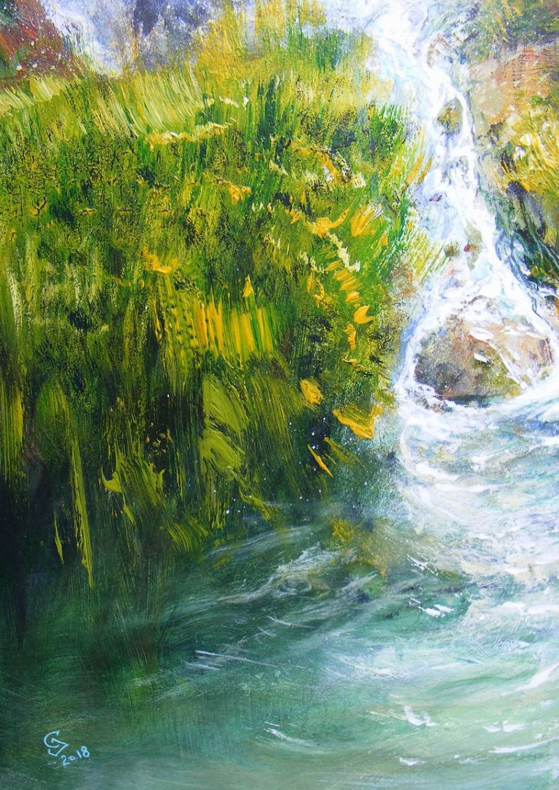 ` A Stream of Change` , Painting Grozdanovski Ivan