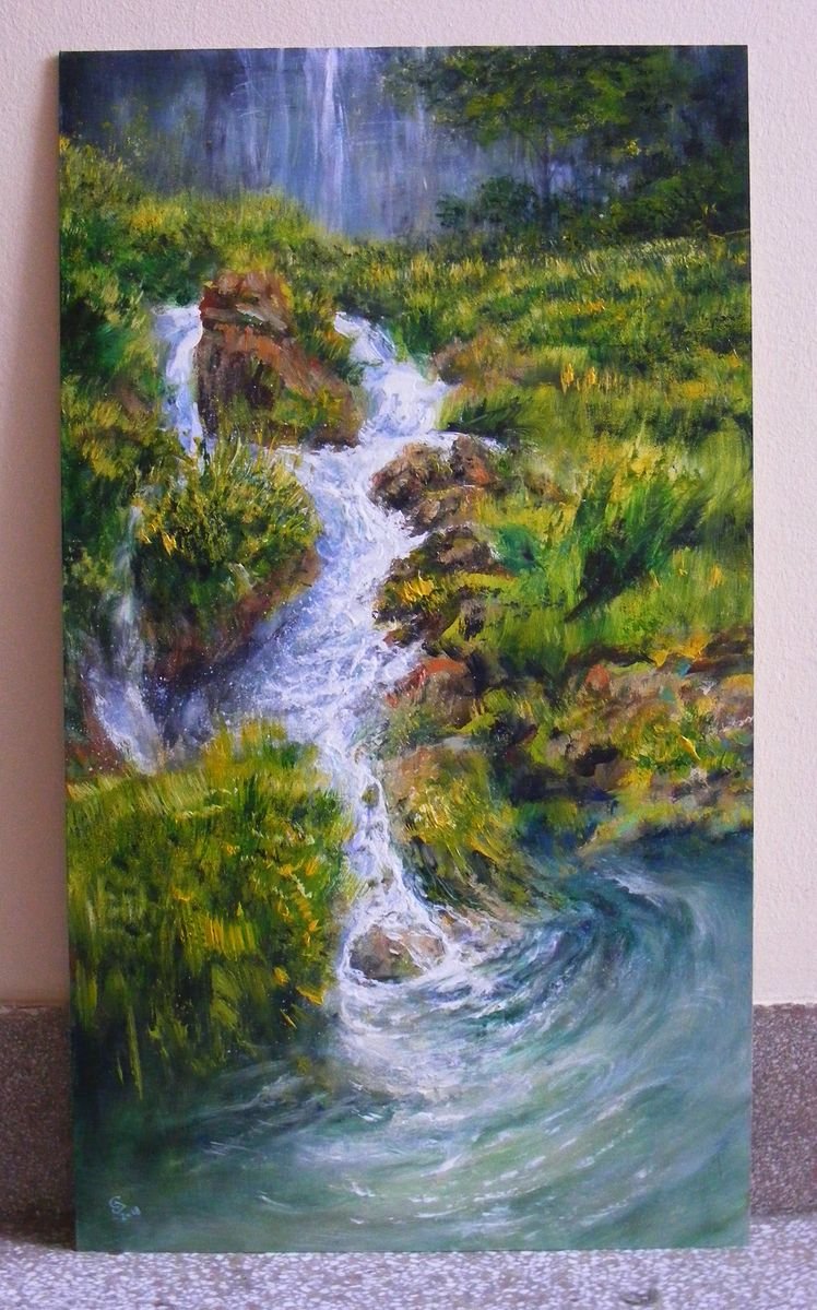 ` A Stream of Change` , Painting Grozdanovski Ivan