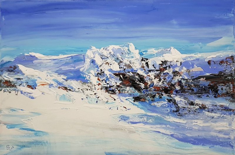 `Mountains between Us - 4`, Slika Grozdanovski Ivan