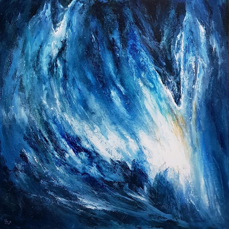 `Cave of the frozen stars`, Painting Grozdanovski Ivan