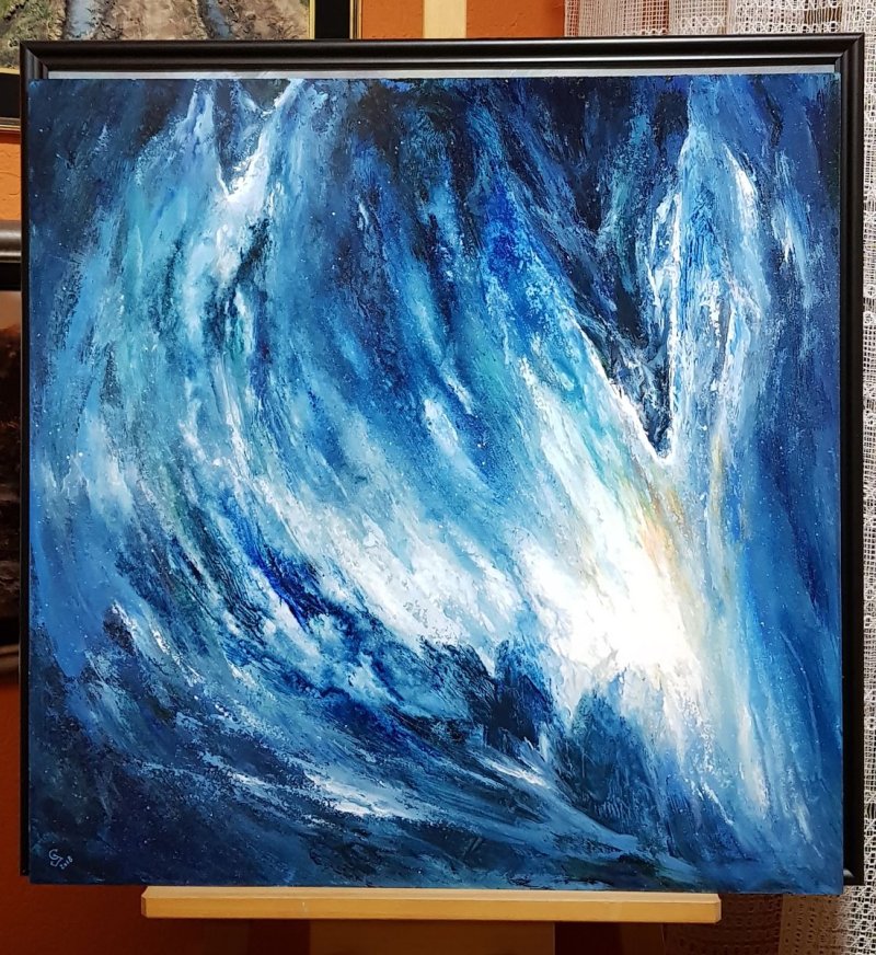 `Cave of the frozen stars`, Painting Grozdanovski Ivan