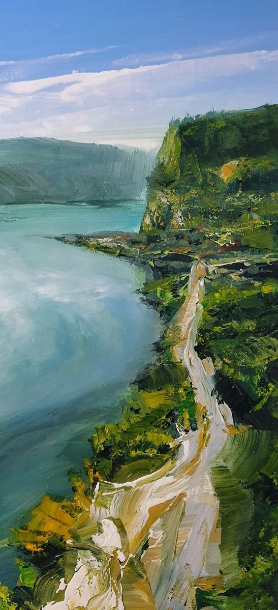 ` Agartha - Great Blue River` , Painting Grozdanovski Ivan
