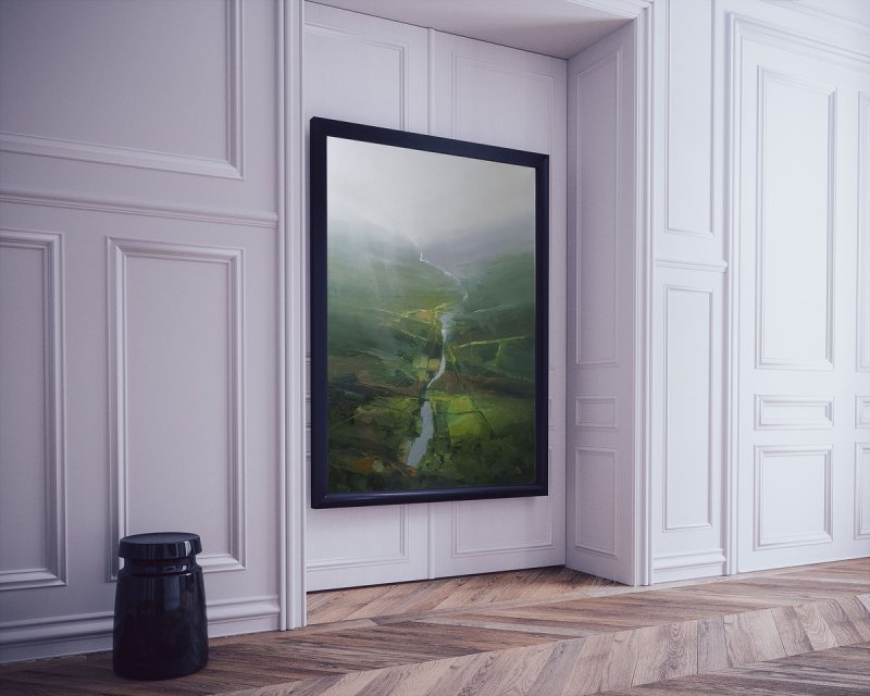 ` The secret of the green valley - 9` , Painting Grozdanovski Ivan
