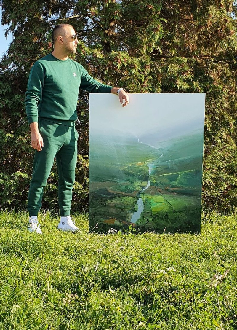 ` The secret of the green valley - 9` , Painting Grozdanovski Ivan