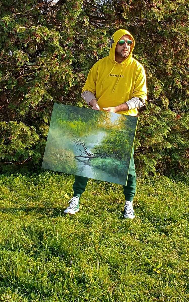 ` The Awakening of Young Greenery`, Painting Grozdanovski Ivan