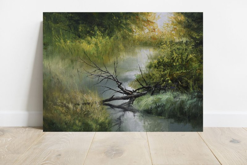 ` The Awakening of Young Greenery`, Painting Grozdanovski Ivan