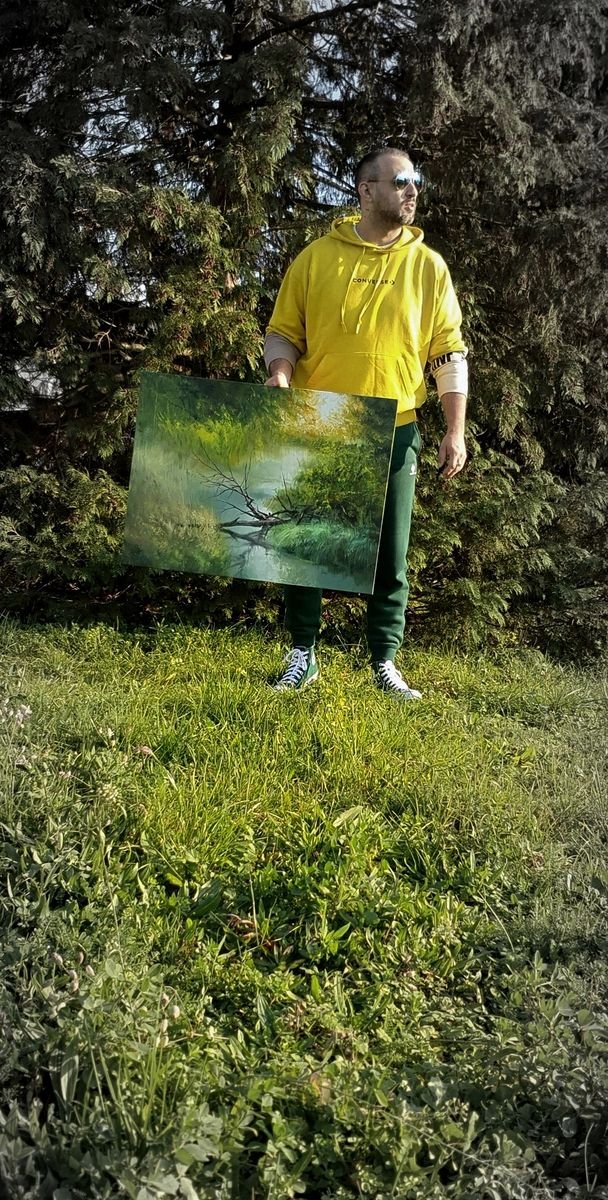 ` The Awakening of Young Greenery`, Painting Grozdanovski Ivan