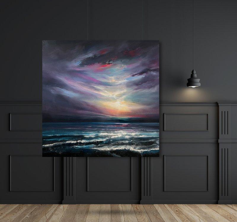 " Beyond Ultraviolet - 4 ", Painting Grozdanovski Ivan
