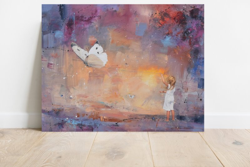 The Childhood of the White Butterfly - Its time to let you go 2, Painting Grozdanovski Ivan