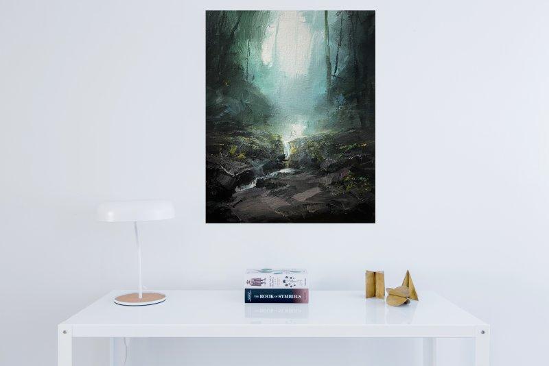 " Misty stream ", Painting Grozdanovski Ivan