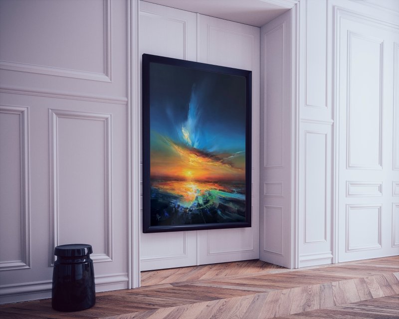 Agartha - Colors of evening, Painting Grozdanovski Ivan