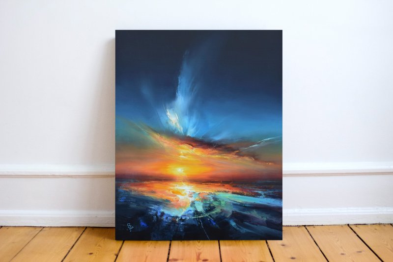 Agartha - Colors of evening, Painting Grozdanovski Ivan