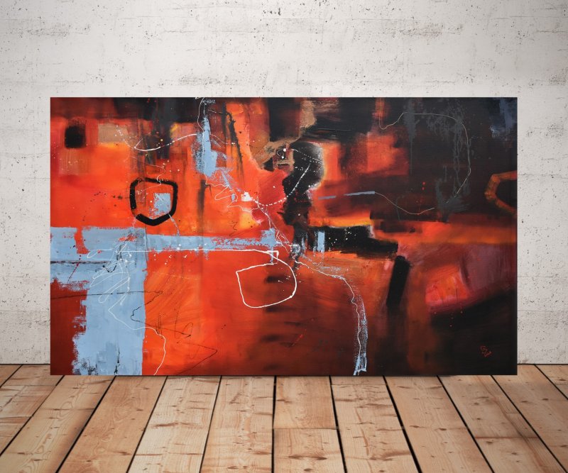 Agartha - The Broken Red 2, Painting Grozdanovski Ivan