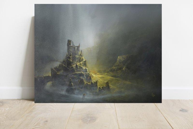 " Agartha - Ancient fortress ", Painting Grozdanovski Ivan