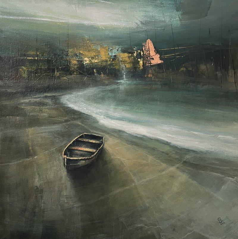 " Harbor of destroyed dreams - Bay of Redemption ", Painting Grozdanovski Ivan