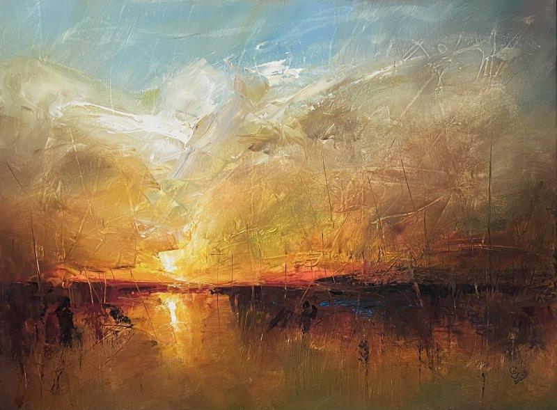 " Harbor of destroyed dreams - Where the Ashes of the Past Awaken ", Painting Grozdanovski Ivan