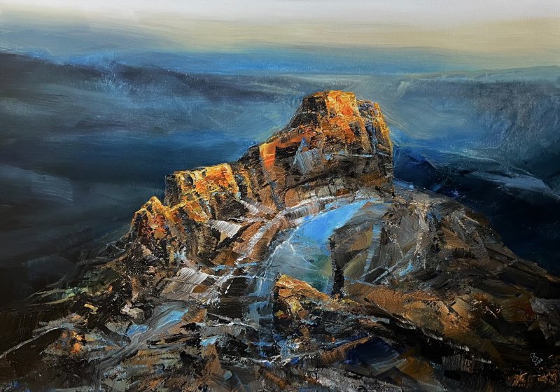 Agartha - Mountain Sapphire, Painting Grozdanovski Ivan