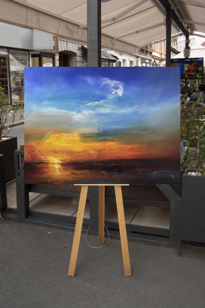 " When the evening speaks a thousand words - 3 ", Painting Grozdanovski Ivan
